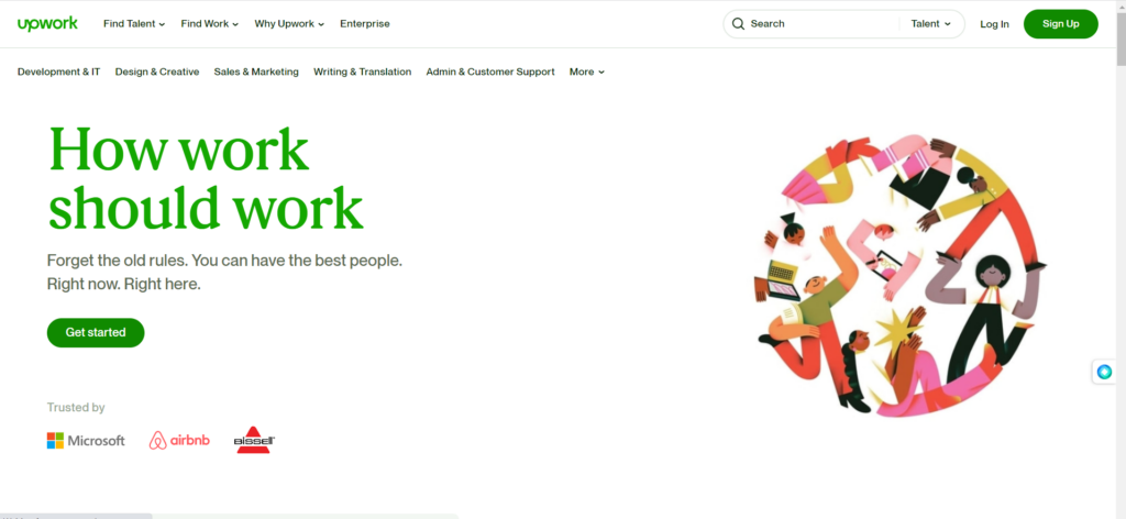 Site for selling services - Upwork