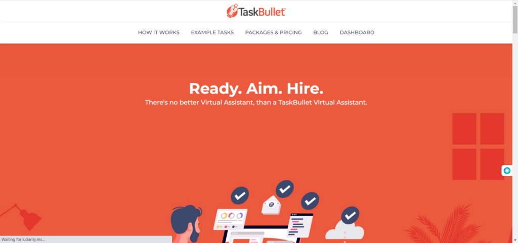 Taskbullet home page: Make money online in Kenya